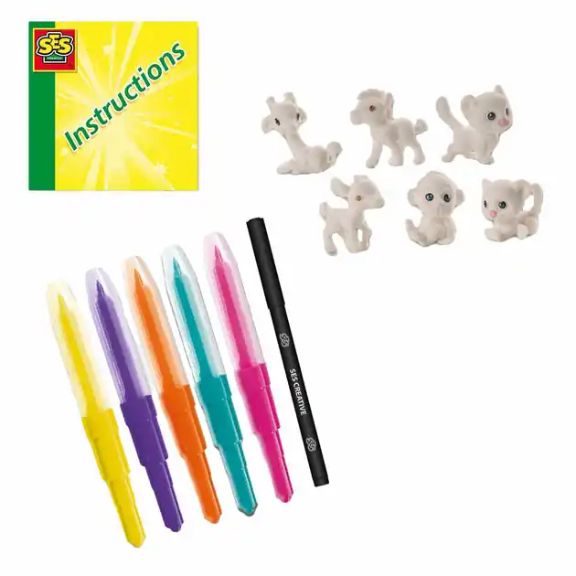 Direct Beschikbaar SES Blow Airbrush Pens - Safari Dieren, 6st.