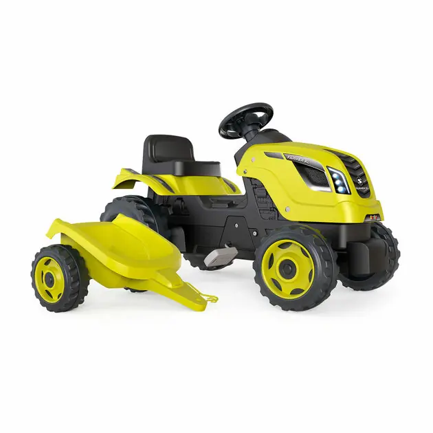 Smoby Farmer XL Traptractor met Trailer Groen Direct Beschikbaar