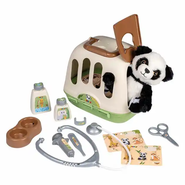 Smoby Dierenverzorger Reismand met Panda, 12dlg. Op = Op