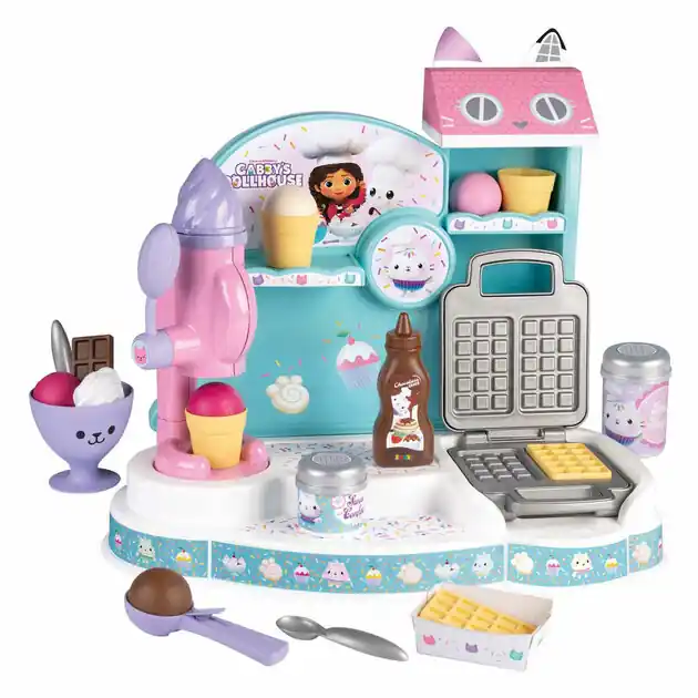 Aanbieding Smoby Gabby's Poppenhuis Ijs Fabriek, 20dlg.