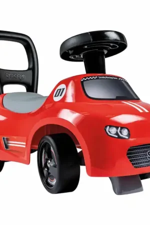 Korting Smoby 2-in-1 Loopauto Ride On - Rood