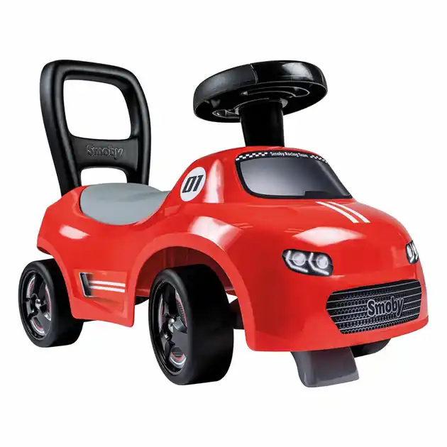 Korting Smoby 2-in-1 Loopauto Ride On - Rood