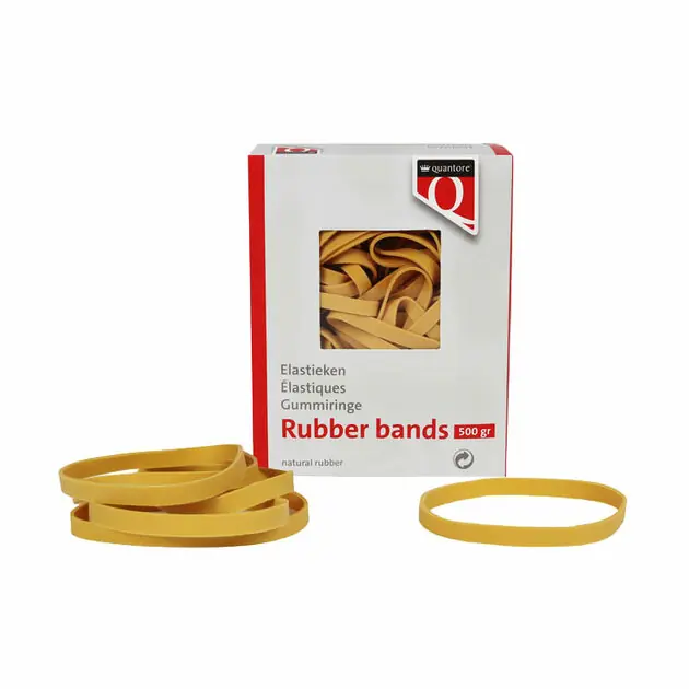 Gecertificeerd Elastiek Quantore 77 120x7.5x1mm 500gram