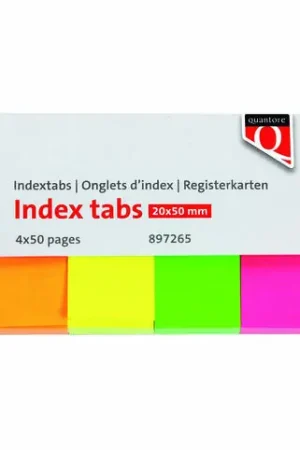 Actieprijs Indextabs Quantore 20x50mm neon 200 stuks