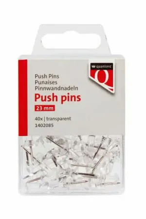 Direct Beschikbaar Punaises Quantore Transparant, 40st.