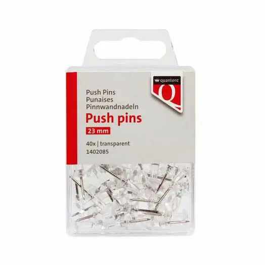 Direct Beschikbaar Punaises Quantore Transparant, 40st.
