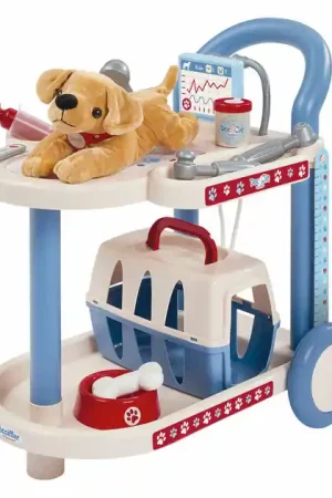 Alleen Vandaag Ecoiffier Doc Cie Dierenartsen Trolley met Hond - 14dlg.