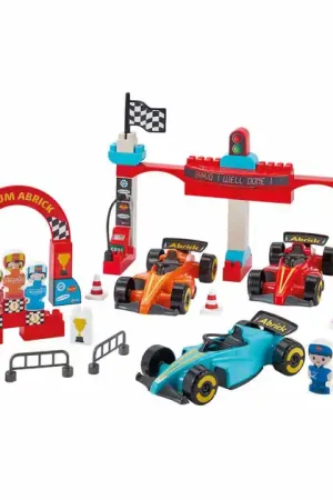 Ecoiffier Abrick Bouwblokken Formule 1 Grand Prix met 3 Voertuigen Nu Kopen