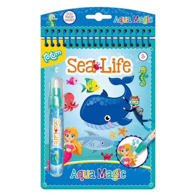 Op = Op Totum Aqua Magic Sealife Water Kleurboek