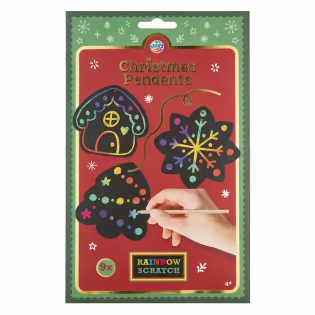 Exclusieve Aanbieding Regenboog Kraskunst Kersthanger 8,5cm - 9st.