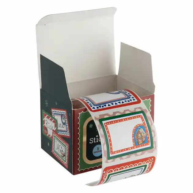 Hete Deal Stickers op Rol 5 Designs - 50st.