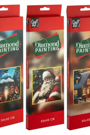 Direct Verzonden Diamond Painting Kerstmis - 30x40cm