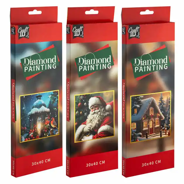 Direct Verzonden Diamond Painting Kerstmis - 30x40cm