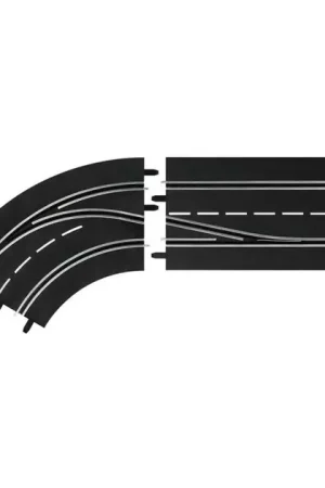 Aanbieding Carrera Racebaanonderdeel Rijbaanwisselcurve Links 1:24