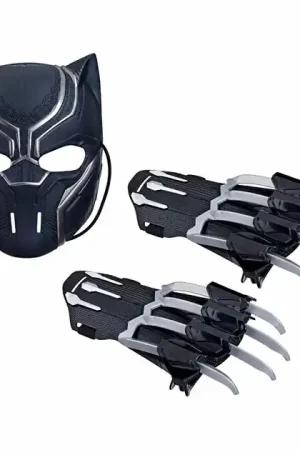 Black Panther Strijder Pakket - Masker en Handschoenen Snelle Levering