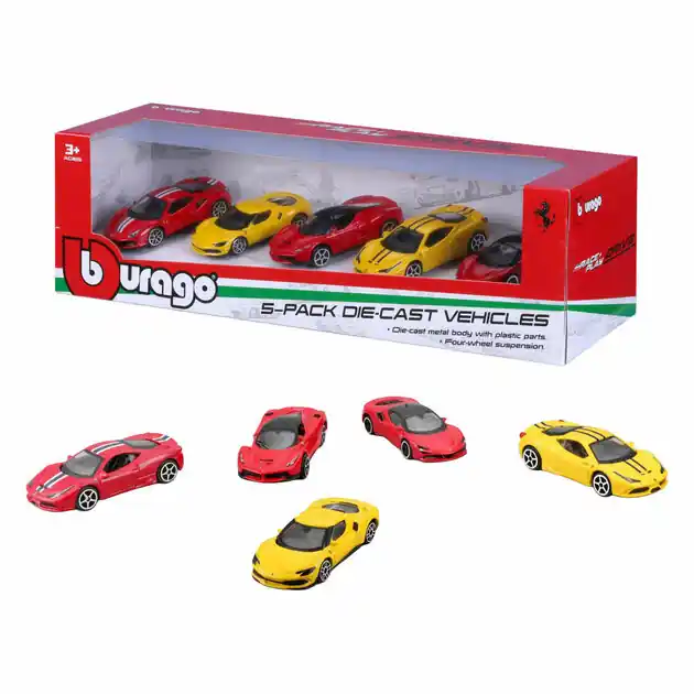 Burago Ferrari Die Cast Auto's 1:64 - 5st. Korting