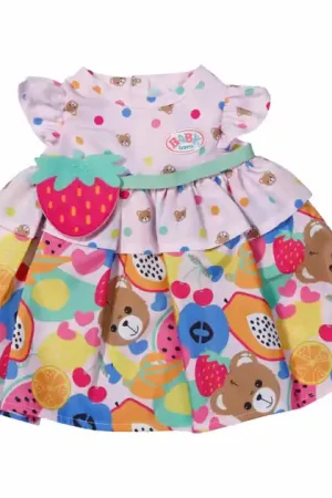 Flitsaanbieding BABY born Fruitjurk met Aardbeien Handtas - 43cm