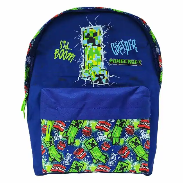 Beperkte Voorraad Minecraft Rugzak Met Voorzak - 42x30x18cm