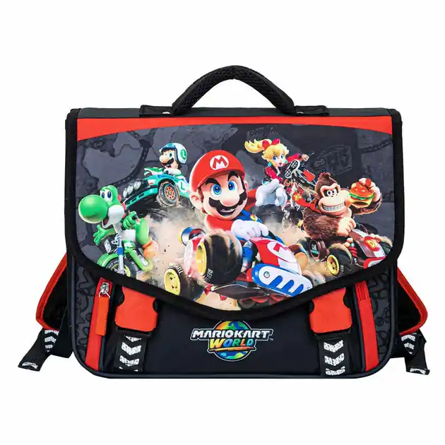 Superprijs Super Mario Schooltas met 2 Compartimenten en Voorvak