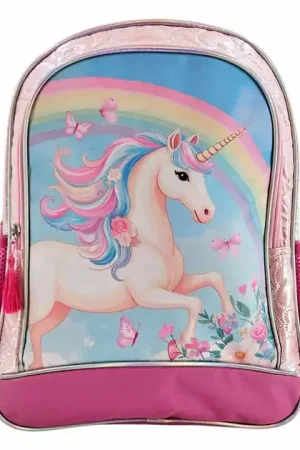 Eenhoorn Rugzak met 2 Compartimenten - 38x33x14cm Bestseller