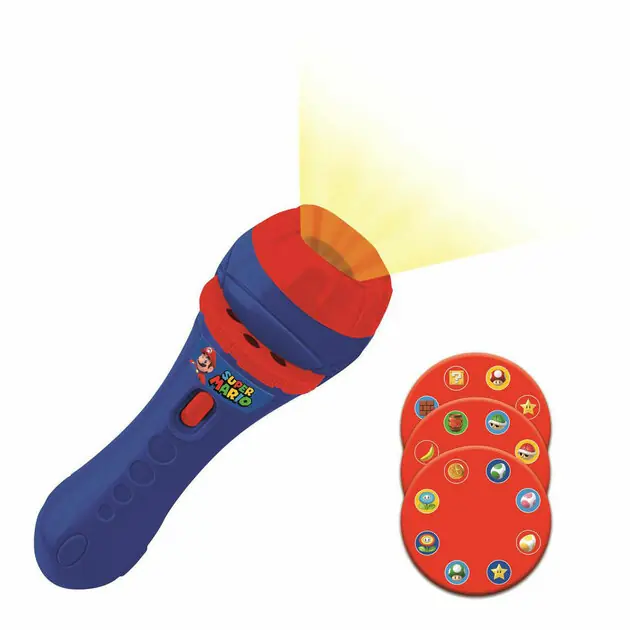 Super Mario Projectie-Zaklamp met 24 Plaatjes Uitverkoop