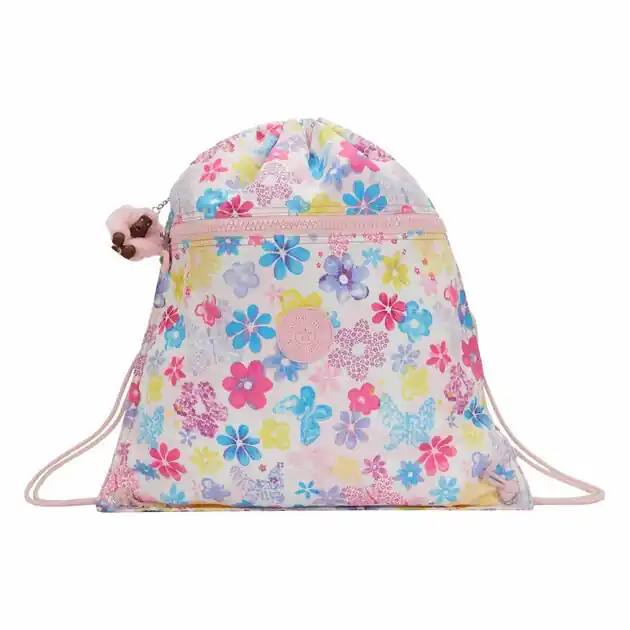 Speciale Aanbieding Kipling Supertaboo Gymtas - Flower Stamp