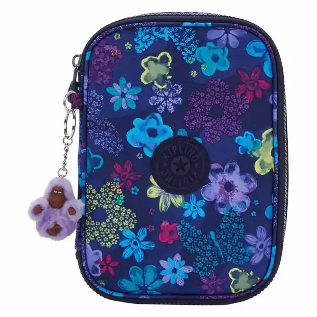 Hete Deal Kipling 100 Pens Etui - Dark Flower Stamp