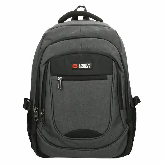 Enrico Benetti Rugzak Hamburg grijs - Laptop 17 inch Betaalbaar