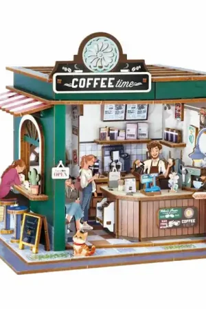 Voordeelprijs Houten Bouwpakket Diorama Café - 120dlg.
