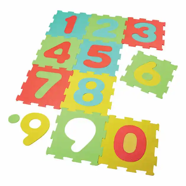EVA Vloerpuzzel 30x30x1cm cijfers 10delig Rechtstreeks Van De Fabrikant