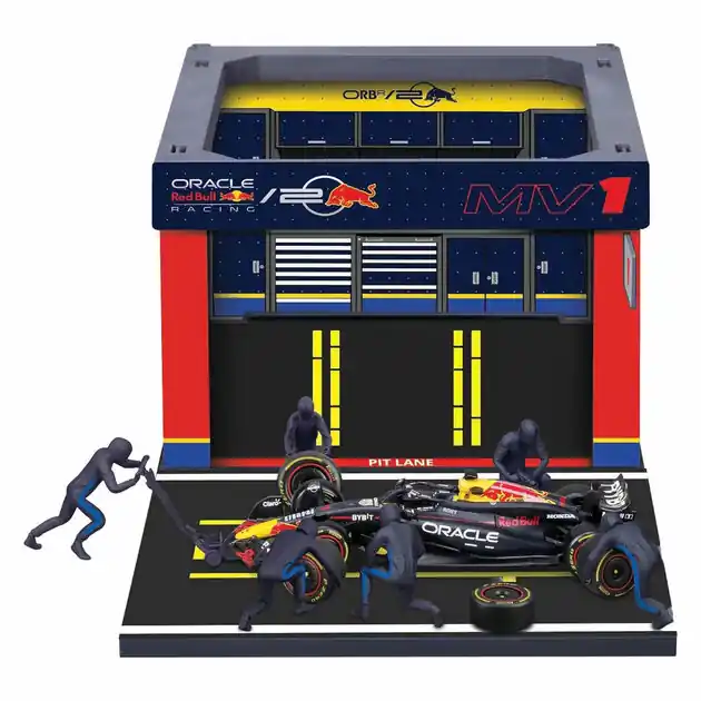 Burago Red Bull Pit Pass met Max Verstappen - 1:43 Betaalbaar