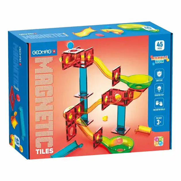Geomag Magnetic Tiles Marble Run - 45dlg. Direct Beschikbaar