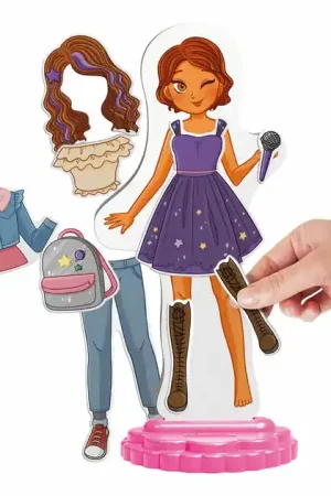 Beperkt Aanbod Quercetti Magnetische Mode Aankleedpop Laura - 28dlg.