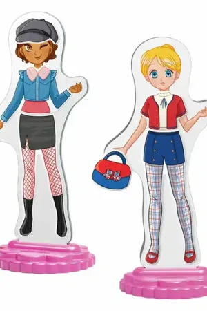 Flitsaanbieding Quercetti Magnetische Mode Aankleedpop Best Friends - 57dlg.