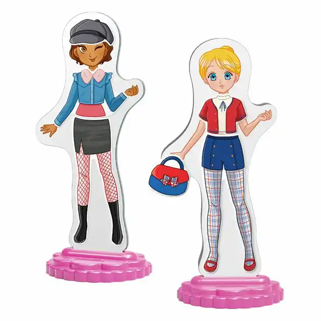 Flitsaanbieding Quercetti Magnetische Mode Aankleedpop Best Friends - 57dlg.