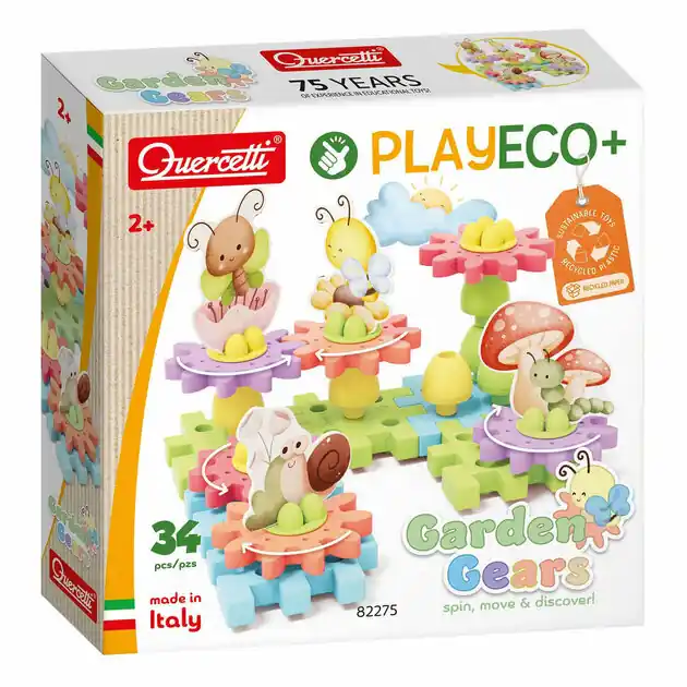Populair Quercetti PlayEco+ Bloementuin Tandwielen