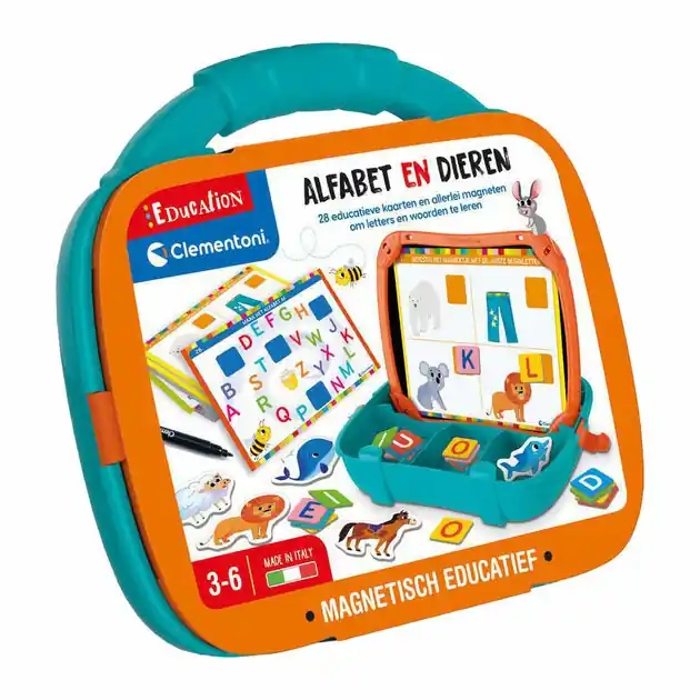 Clementoni Education Magentische Koffer Alfabet en Dieren Lage Kosten