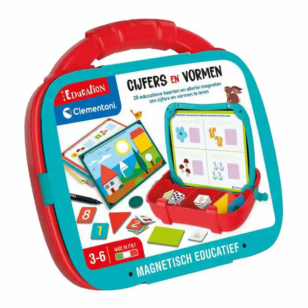 Lage Prijs Clementoni Education Magnetische Koffer Cijfers en Vormen