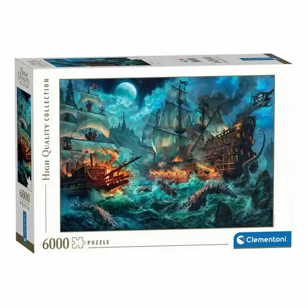 Alleen Vandaag Clementoni Legpuzzel Piraten Strijd - 6000st.