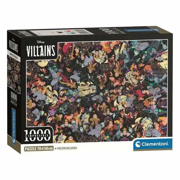 Hete Deal Clementoni Legpuzzel Disney Villains Onmogelijk - 1000st.