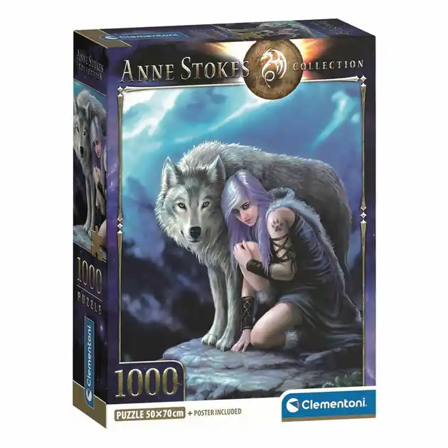 Lage Kosten Clementoni Legpuzzel Anne Stokes Protector - 1000st.