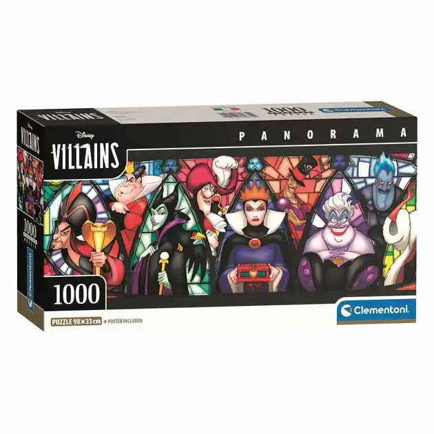Clementoni Legpuzzel Disney Villains Panorama - 1000st. Populair