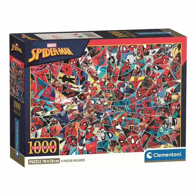 Direct Beschikbaar Clementoni Legpuzzel Onmogelijke Marvel Spiderman - 1000st.
