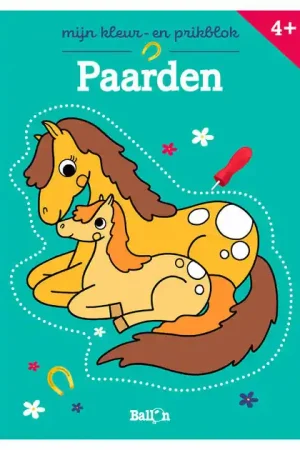 Mijn Kleur- en Prikblok: Paarden Direct Verzonden