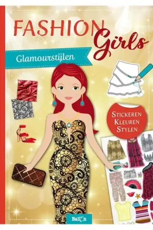 Fashion Girls Stickeren, Stylen, Kleuren Knutselboek Superprijs