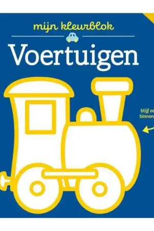 Kleurblok Junior - Voertuigen Dikke Lijnen 3+ Korting