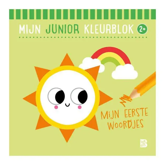 Merkproduct Mijn Junior Kleurblok - Mijn Eerste Woordjes 2+