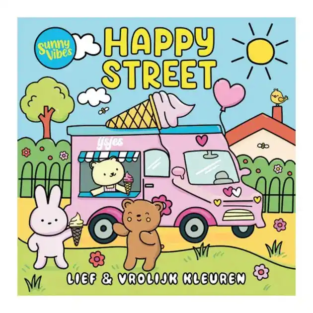 Kleurboek Sunny vibes - Happy street Koop Online