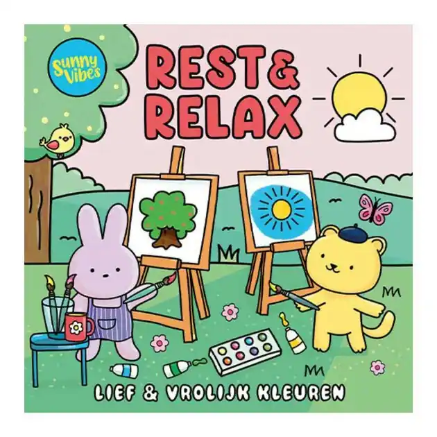 Kleurboek Sunny vibes - Rest & relax Actieprijs