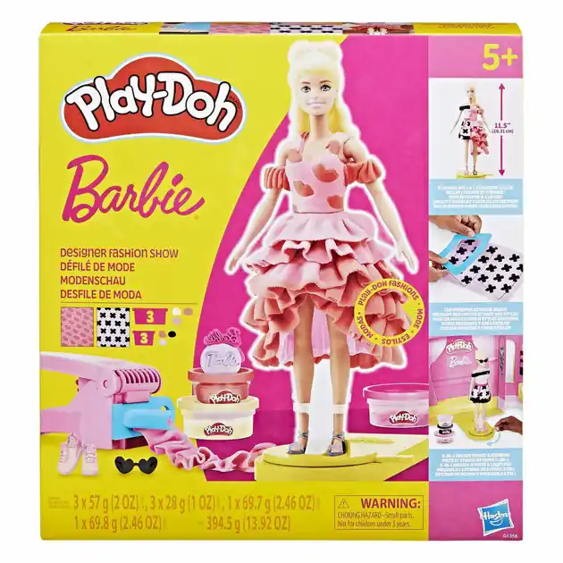 Actieprijs Play-Doh Barbie Designer Fashion Show - 6 Kleipotjes